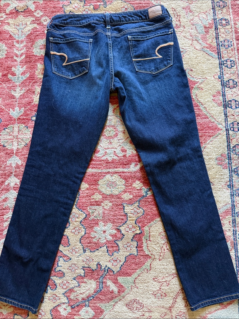 American Eagle Outfitters Dark Blue Skinny Jeans - Picture 2 of 2